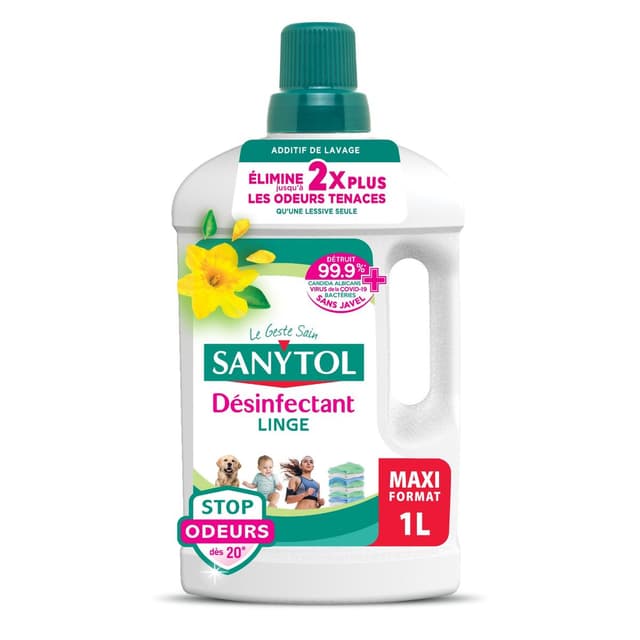3045206362603 - Sanytol - Désinfectant Linge Stop Odeurs Envolée de Printemps