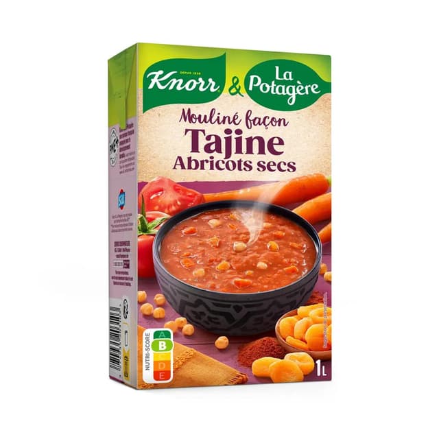 3274935203103 - Knorr & La Potagère - Soupe Mouliné Façon Tajine et Abricots Secs
