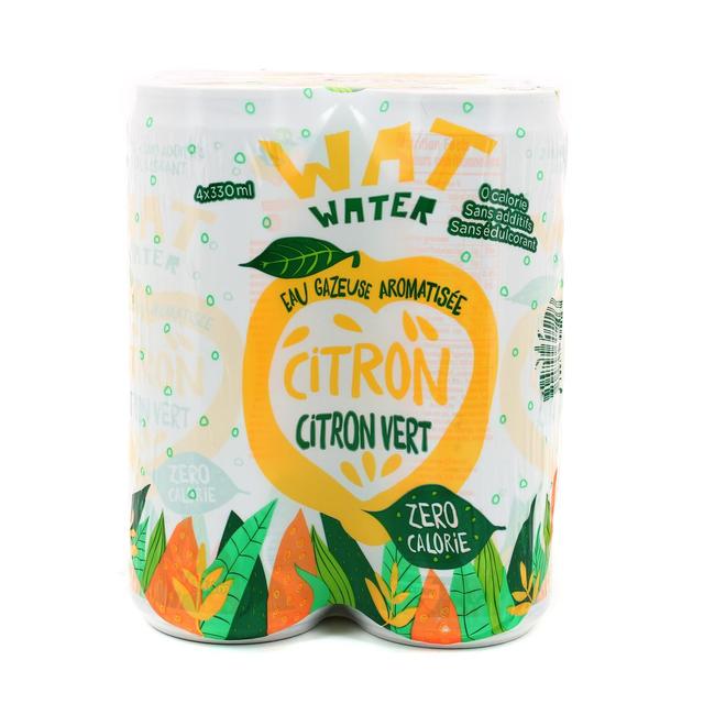 3700749305103 - Wat Water - Eau gazeuse aromatisée citron, citron vert