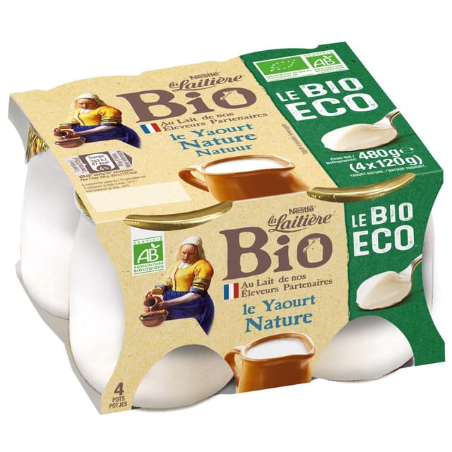 3023290055403 - La laitière - Yaourt Nature Bio