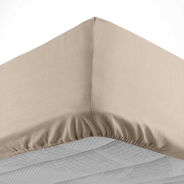 3574386445603 - Douceur D Interieur - Drap housse uni sable