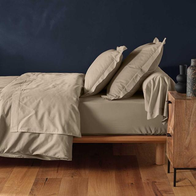 3574386445603 - Douceur D Interieur - Drap housse uni sable