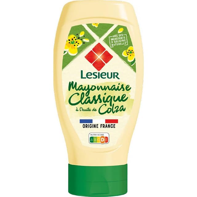 3265478446003 - Lesieur - Mayonnaise Classique à l'huile de colza en Flacon Souple Squeeze Top Down