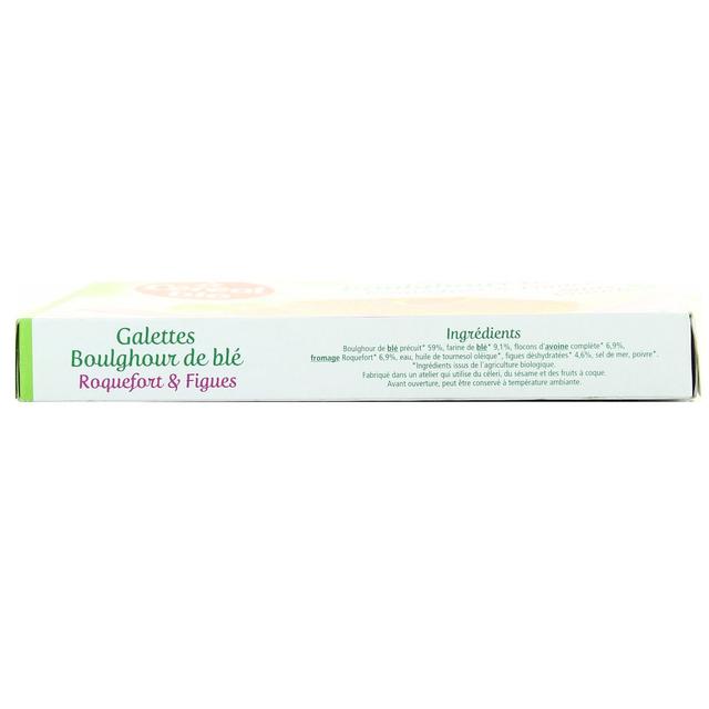 3175681216303 - Céréal Bio - 2 Galettes Végétales Boulghour de blé Roquefort et Figues bio