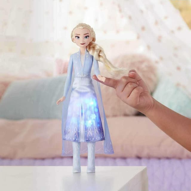 5010993617203 - Disney Princesses - Hasbro - Poupée mannequin Elsa robe lumineuse- Reine des Neiges 2