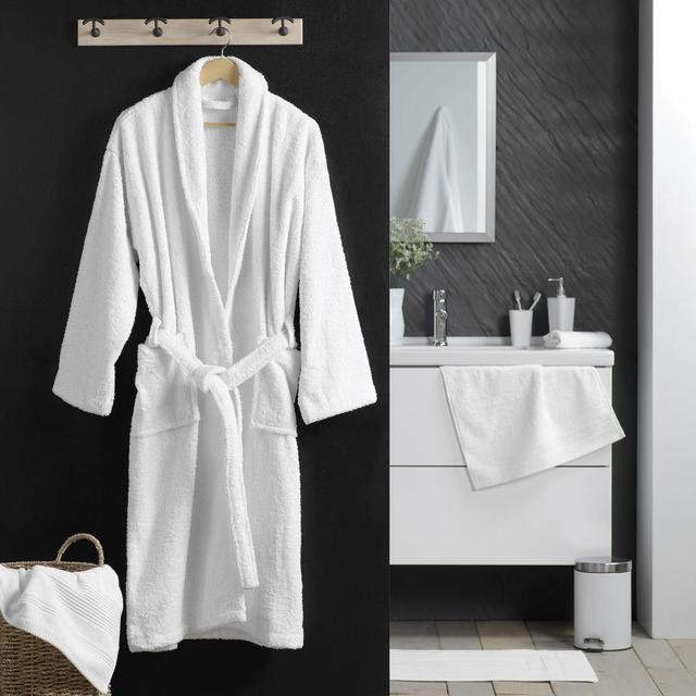 3574388018003 - Douceur D Interieur - Peignoir éponge col blanc