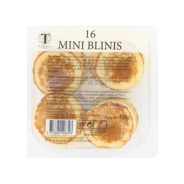 3353820008303 - Le Traiteur Gourmet - Mini Blinis