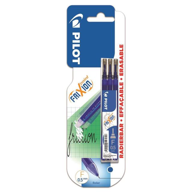 3131910649403 - Pilot - 3 Recharges d'encre bleue effaçable frixion point pointe fine