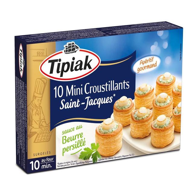3282740070704 - Tipiak - 10 Mini croustillants à la Noix de Saint Jacques à la sauce au beurre persillé