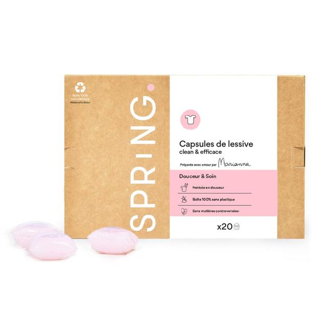 3760313230804 - Spring - Lessive capsule Douceur et Soin