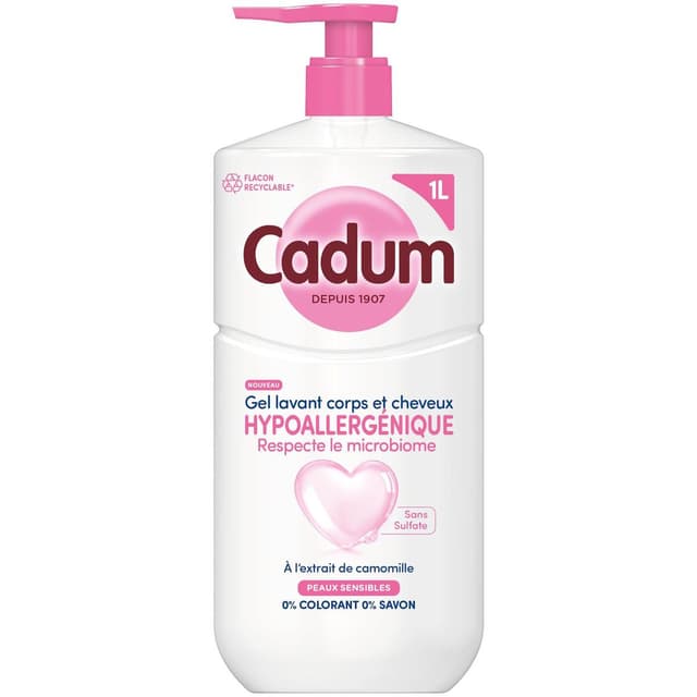 3600551187204 - Cadum - Gel lavant corps et cheveux hypoallergénique
