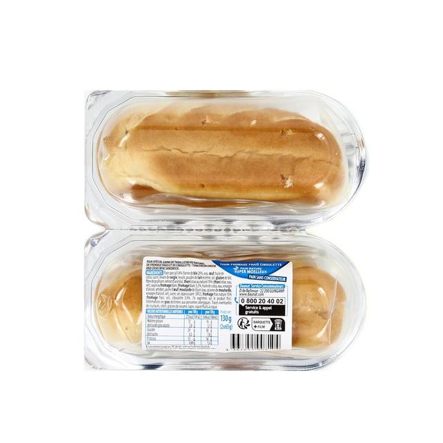 3367651008104 - DAUNAT - Mini Sandwich Thon Fromage Frais et Ciboulette