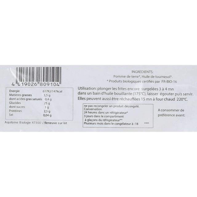4019026809104 - Aquibio - Frites Bio