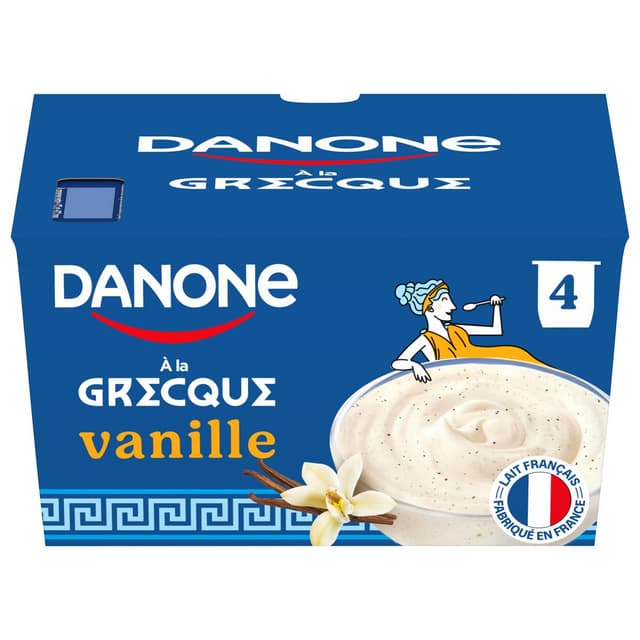 3033492039804 - Danone - Yaourt à la grecque vanille