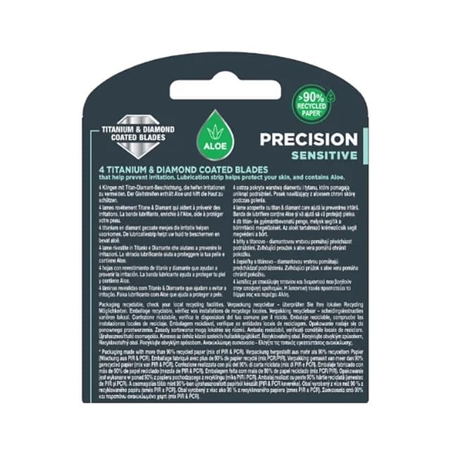 4027800509904 - Wilkinson - Lames de rasoir Quattro Titanium Sensitive