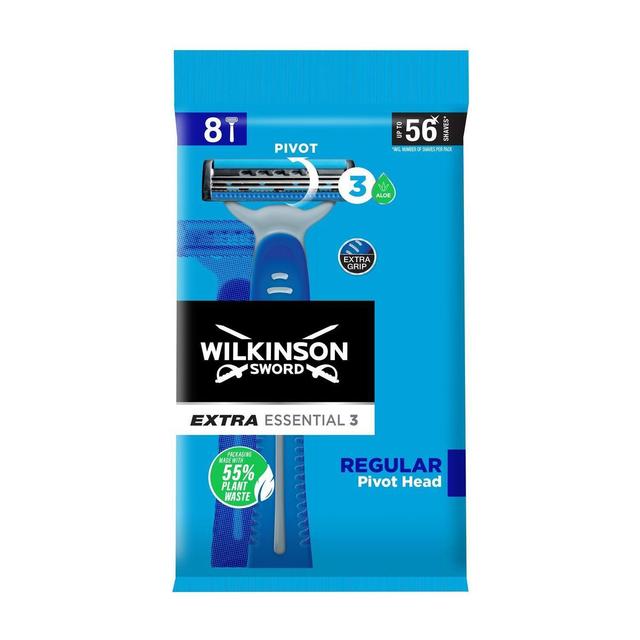 4027800460205 - Wilkinson - Rasoirs jetables Pivot Extra Essential 3 Regular
