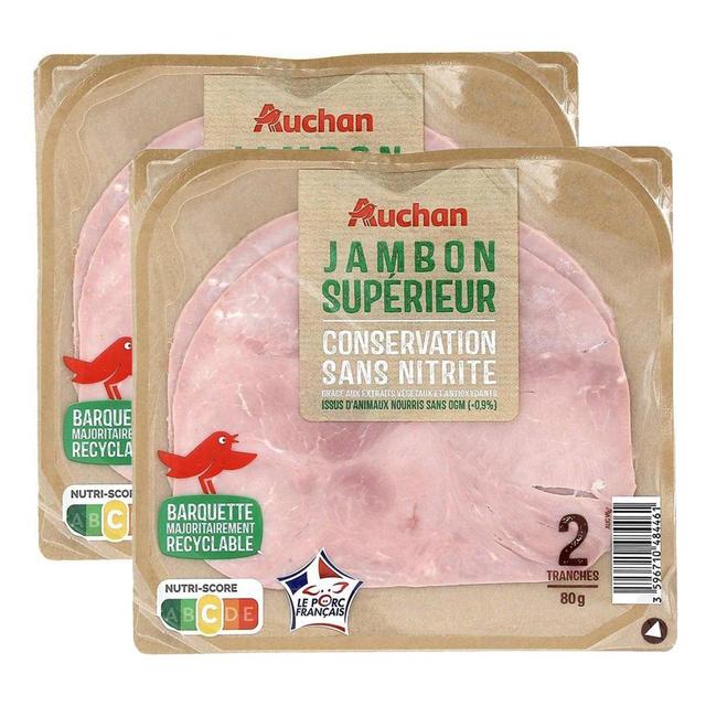 2050000410505 - Auchan - Jambon Supérieur Sans Nitrite