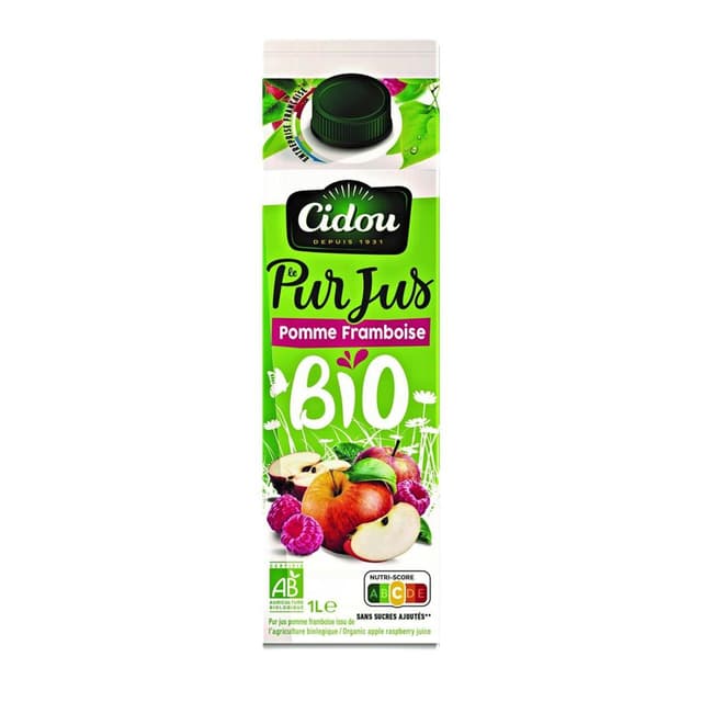 3760225491805 - Cidou - Pur jus pomme framboise bio