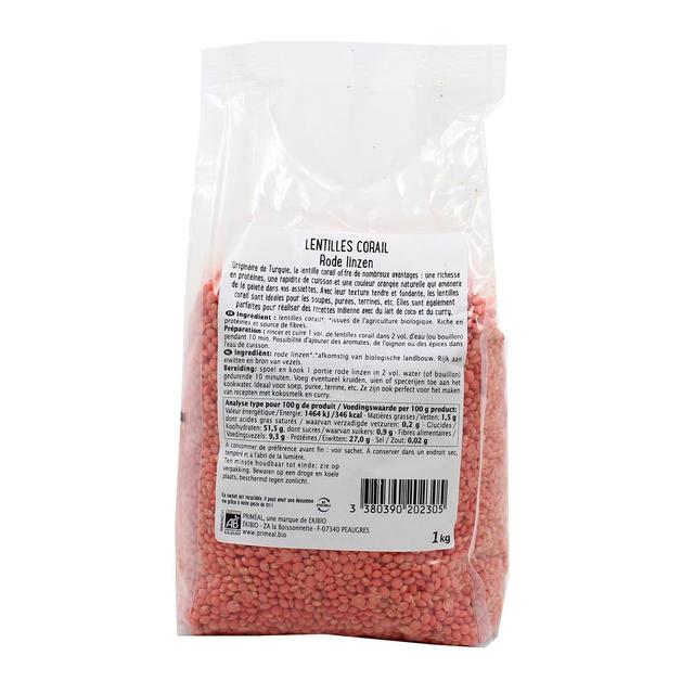 3380390202305 - Priméal - Lentilles Corail bio
