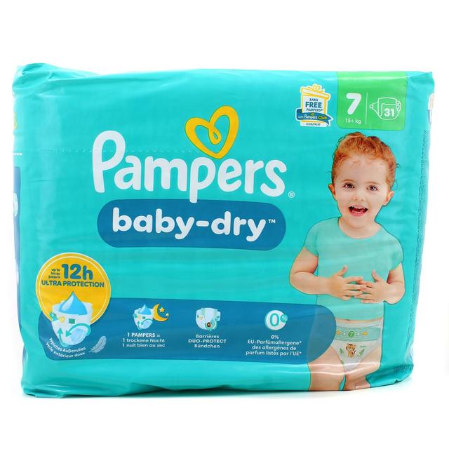 8700216812405 - Pampers - Couches Bébés Baby-Dry 17+ kg Taille 7 