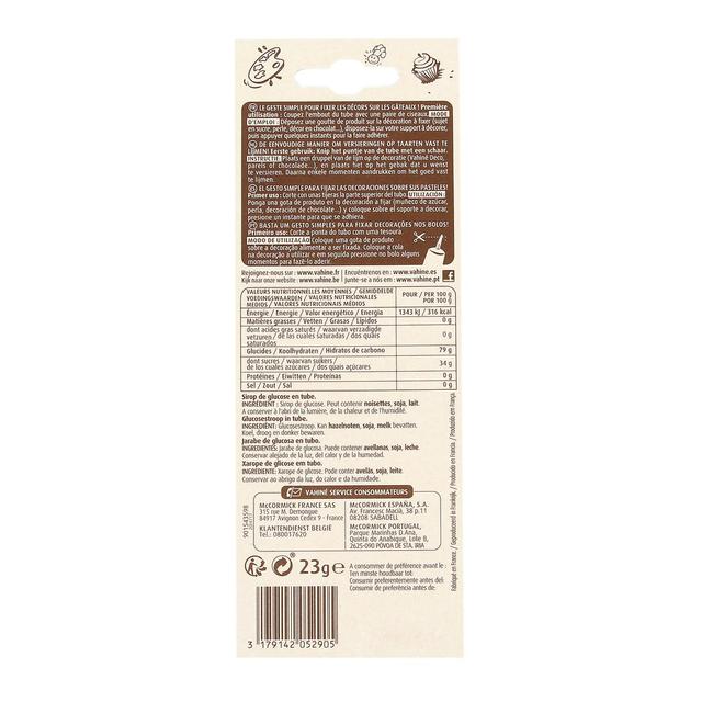 3179142052905 - Vahine - Gel déco fix - colle alimentaire pour gâteaux