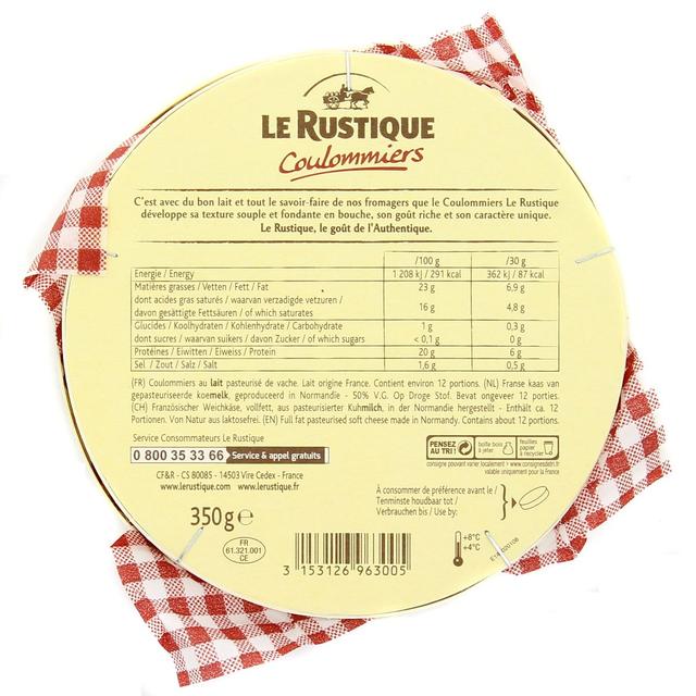 3153126963005 - Le Rustique - Coulommiers 45%mg