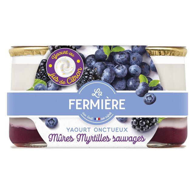 3279231183005 - La Fermière - Yaourt sur lit mûre et myrtille
