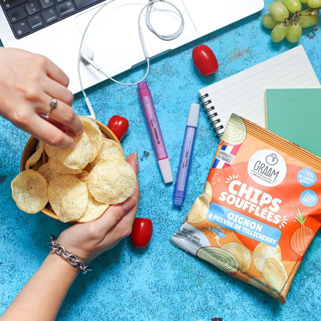 3770015053205 - Graam - Chips soufflées Oignon et Poivre de Tellicherry