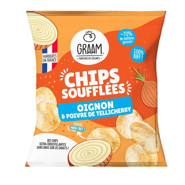 3770015053205 - Graam - Chips soufflées Oignon et Poivre de Tellicherry