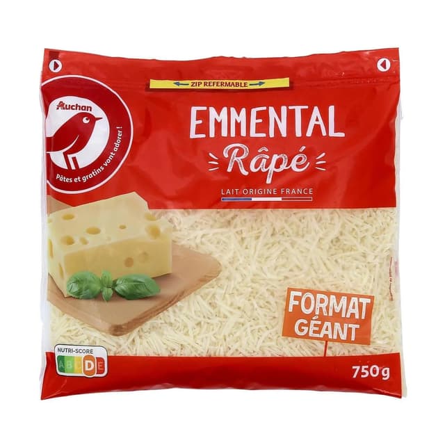 3596710393305 - Auchan - Emmental râpé