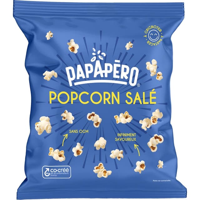 3770017703405 - Papapéro - Popcorn salé prêt à consommer