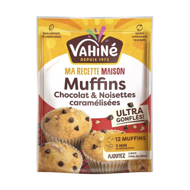 3179142064205 - Vahine - Préparation Muffins Chocolat Noisette