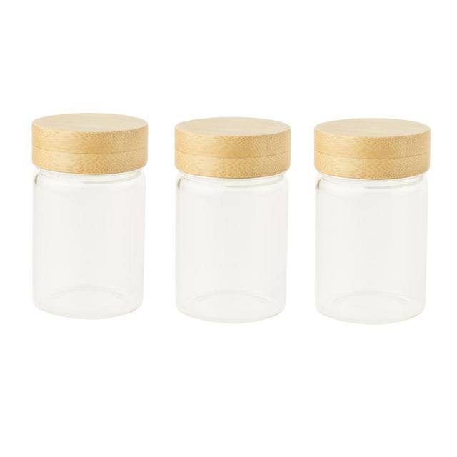 3760132814605 - Pebbly - Set de 3 pots en verre a vinaigrette