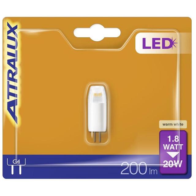 8710619394705 - Attralux - Ampoule led capsule G4 1.8 W blanc chaud