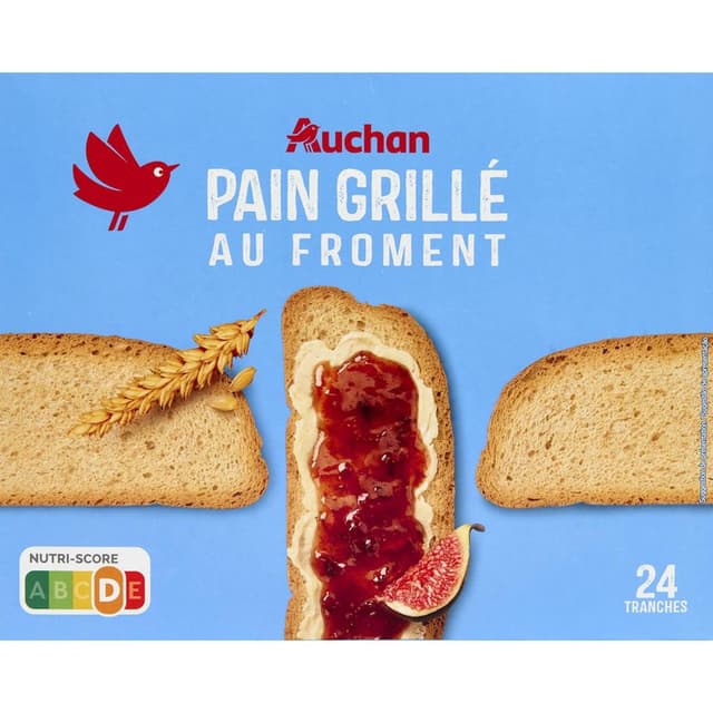 3596710554805 - Auchan - Pain grillé au Froment 