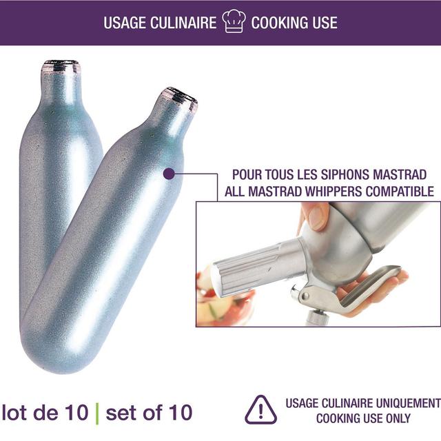 3485990485605 - Mastrad - Cartouches N2O pour Siphon