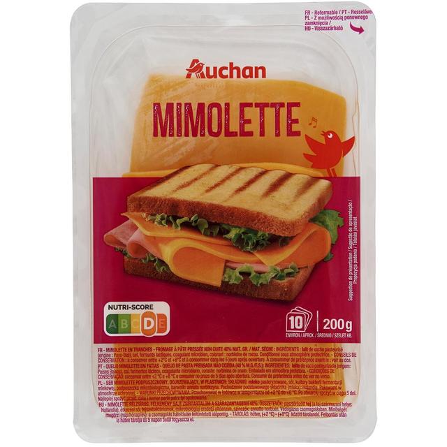 3596710016105 - Auchan - Mimolette jeune en tranche