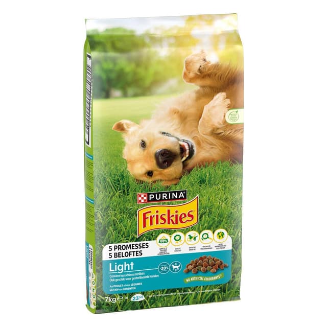 8445290976505 - Purina - Friskies - Croquettes Poulet Légumes Allégées Light pour chien adulte