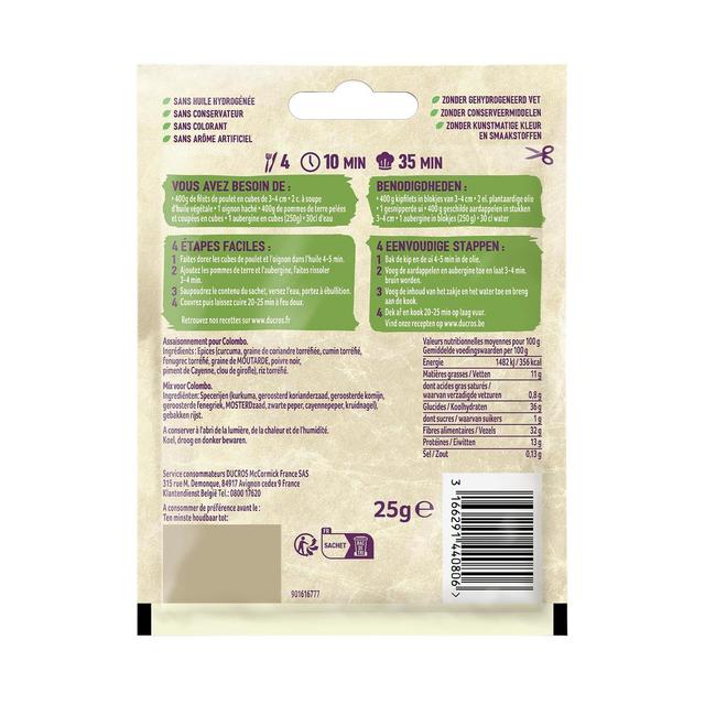 3166291440806 - Ducros - Mélange d'épices pour Colombo à la Créole