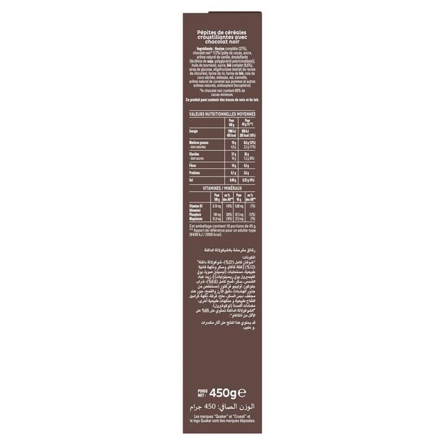 3168930010906 - Quaker - Cruesli chocolat noir