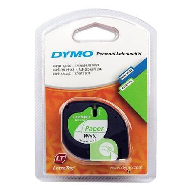 5411313912006 - Dymo - Ruban letratag papier blanc 12mm