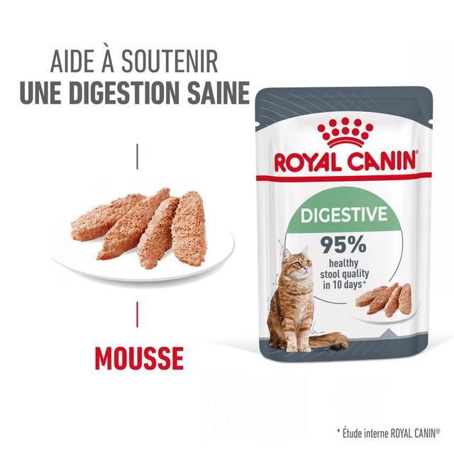 9003579022306 - Royal Canin - Sachets en Mousse Digest Sensitive Digestion Saine pour Chat Adulte 