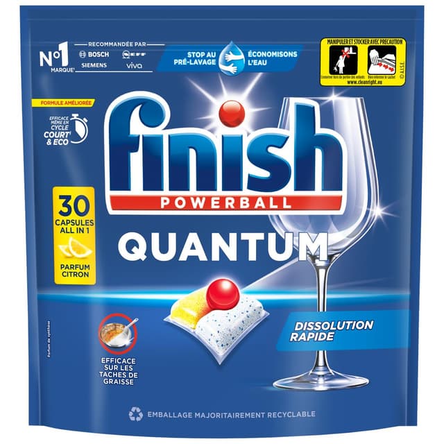 3665468403106 - Finish - Capsules Lave-vaisselle Quantum Citron