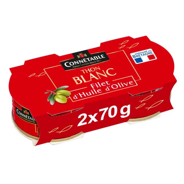 3263670805406 - Connetable - Thon Blanc Filet d'huile d'olive vierge extra