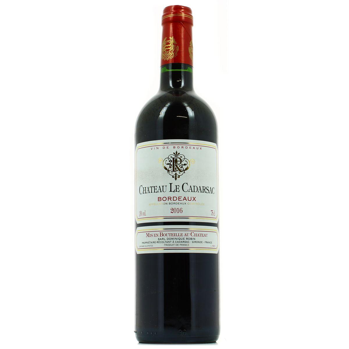Bordeaux rouge AOC - Château le Cadarsac 