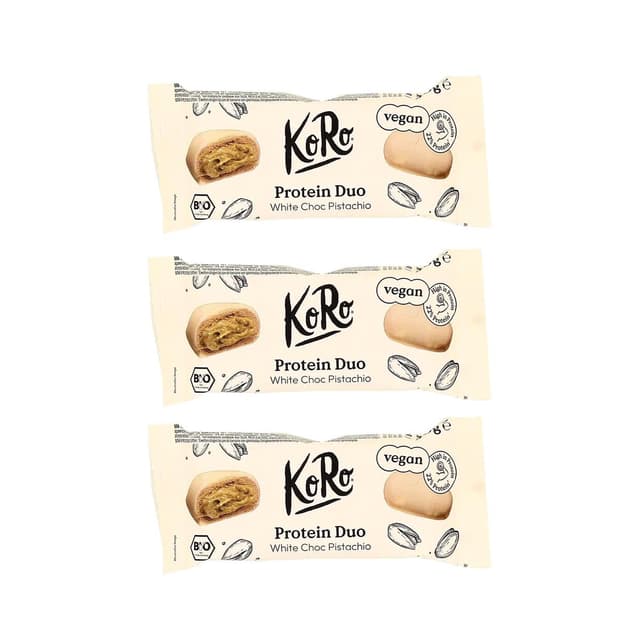 2050000416606 - Koro - Bouchées protéinées pistaches et chocolat blanc bio