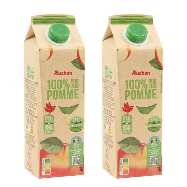 2050000406706 - Auchan - Pur jus de pomme sans sucres ajoutés