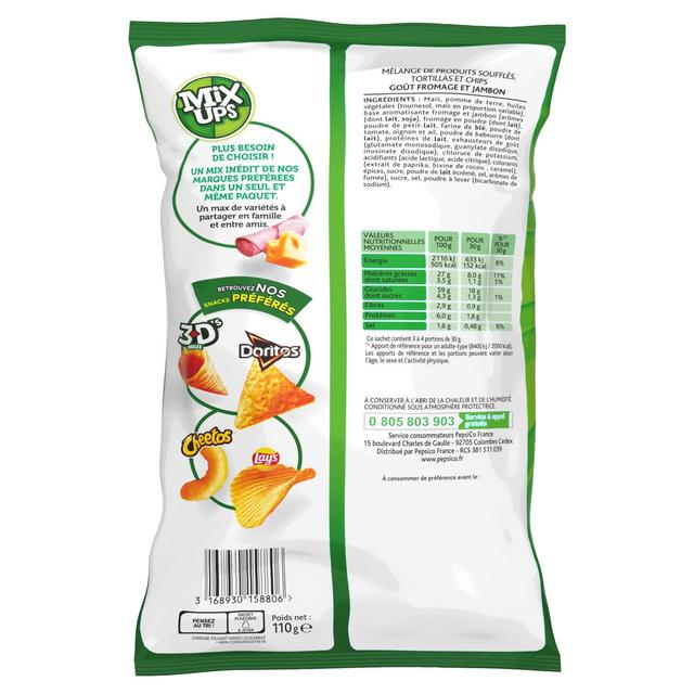 3168930158806 - Lay's - Mixups goût fromage & jambon