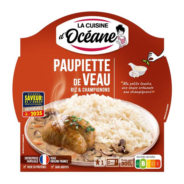 3188720000207 - La Cuisine d'Océane - Paupiette de veau aux champignons - Riz