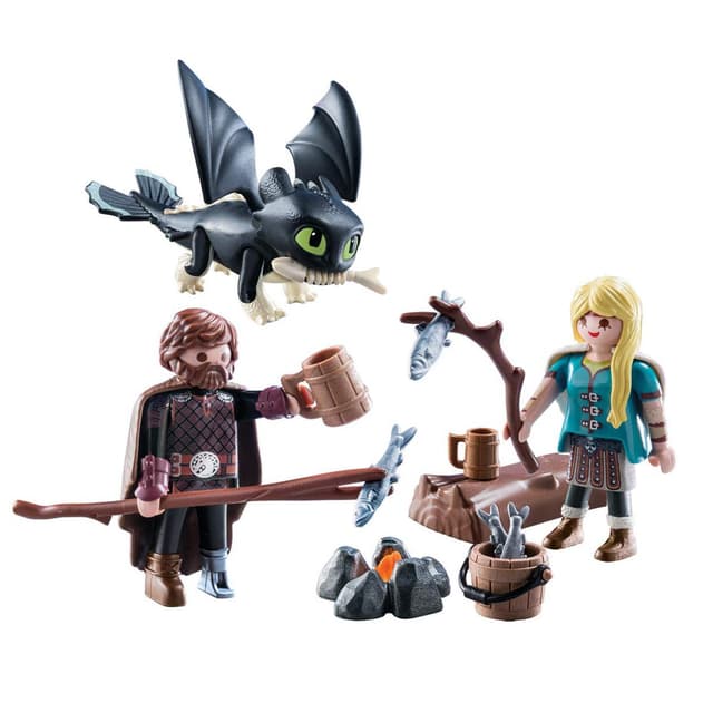 4008789700407 - PLAYMOBIL® Dragons - Harold et Astrid avec bébé dragon